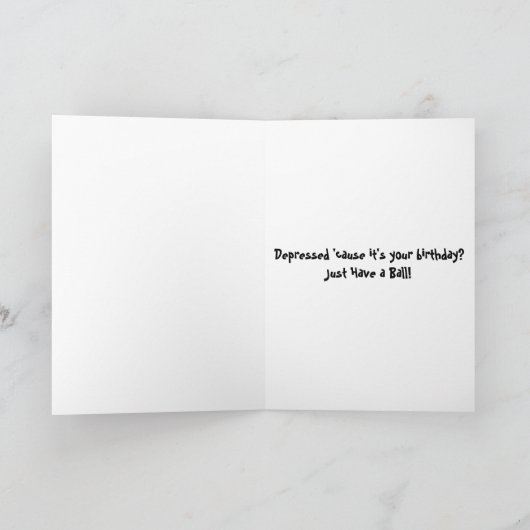 Jij oude hond kaart (Binnen)