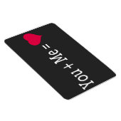 Jij plus Me is gelijk aan het hart — 4x6 Magneet (Rechterzijde)