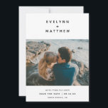 Jij Plus mij | Eenvoudige moderne namen | Zwart Save The Date<br><div class="desc">Deze minimalistisch sparen de kaarten van de Datum kenmerkt de namen van het paar in moderne sans serif doopvont, met een weinig plusteken binnen tussen. De achterzijde van de kaart bevat een passend plusteken. De achtergrond en de tekstkleuren kunnen aan om het even welke kleur worden aangepast u zou houden...</div>