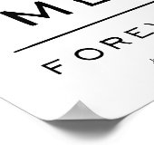 Jij plus mij = eeuwig vergelijking zwart-wit poster (Hoek)