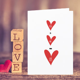 Jij Plus Mij Valentijnsdag of Verjaardagskaart Feestdagen Kaart