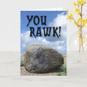 Jij rafelen! Wenskaart Kaart (Gele Bloem)