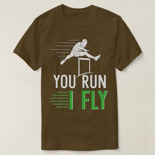 Jij rent, ik vlieg t-shirt (Design voorkant)