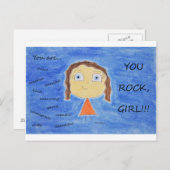 Jij ROCK! Briefkaart (Voorkant / Achterkant)