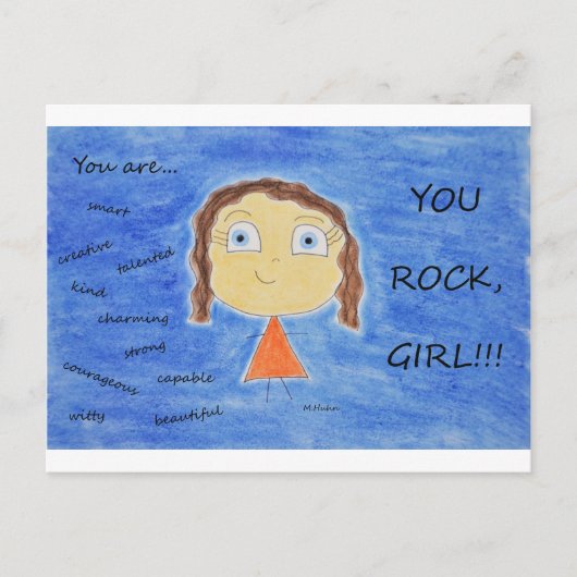 Jij ROCK! Briefkaart (Voorkant)