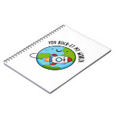 Jij Rock-et Mijn Wereld Grappige Raket Woordspelin Notitieboek (Linkerzijde)