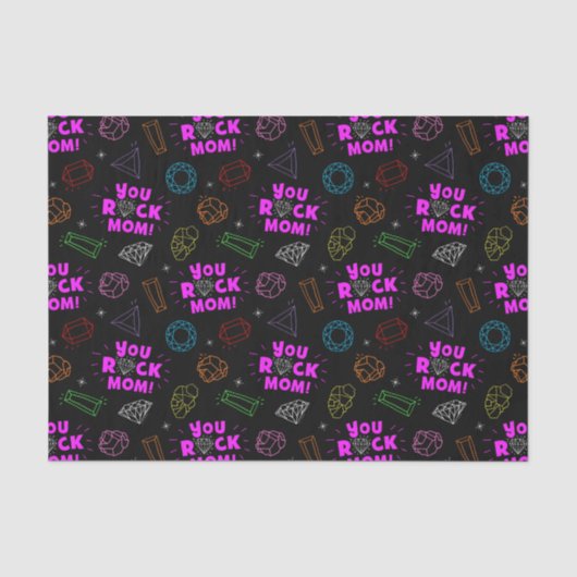 Jij Rock Ma Gemstone Pattern Tissuepapier (Voorkant)
