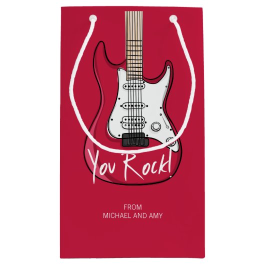 Jij Rock Valentijnsdag Gift Bag Klein Cadeauzakje (Achterkant)