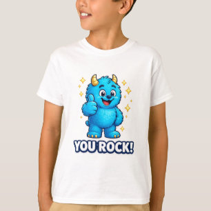 Jij Rockt Blauwe Monster Duim Omhoog Superstar T-shirt