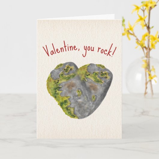 Jij Rockt Hart Valentijn Kaart (Gele Bloem)