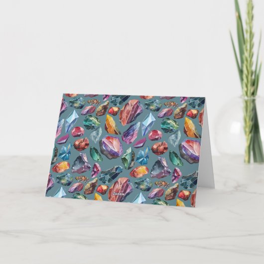 Jij rockt juweel getint bedankkaart (Achterkant)