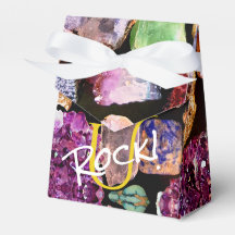 Jij Rockt! Kleurrijke Edelsteen Favor Doos Geperso