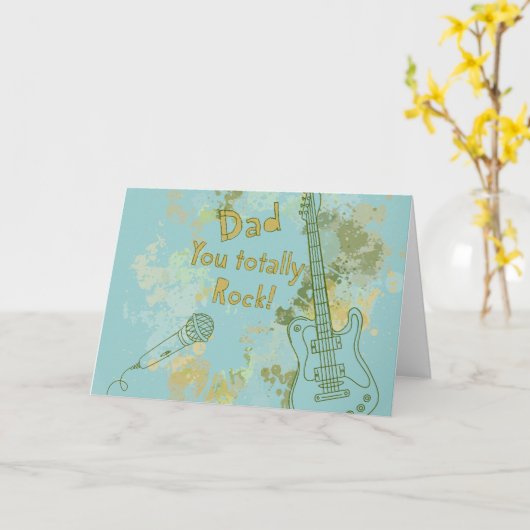 Jij rockt, pap kaart (Gele Bloem)