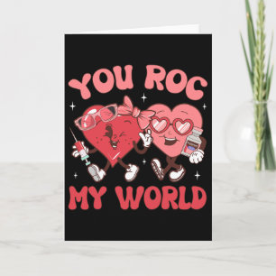 Jij Rokt Mijn Wereld Verpleegster Valentijnsdag Er Kaart