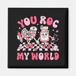 Jij Rokt Mijn Wereld Verpleegster Valentijnsdag Er Magneet