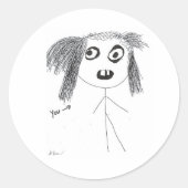 Jij Ronde Sticker (Voorkant)