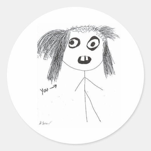 Jij Ronde Sticker (Voorkant)