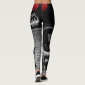 jij rookt zwarte rode leggings (Achterkant)