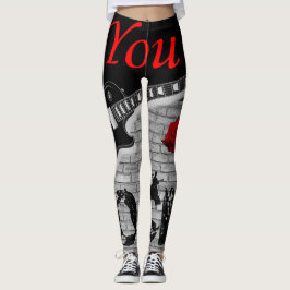 jij rookt zwarte rode leggings