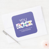 Jij rotsklimmen Dank je Sticker (Envelop)