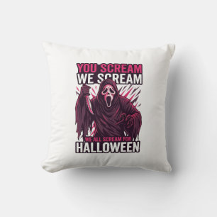 Jij Schreeuwt Wij Halloween Ghostface Bloederige M Kussen
