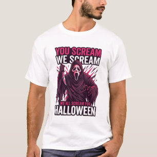 Jij Scream We Halloween Ghostface Bloody Mes T-shirt