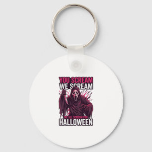 Jij Scream Wij Halloween Ghostface Bloody Mes Sleutelhanger