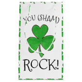 Jij (Sham) Rock Green Shamrock Clover Congrats Klein Cadeauzakje (Voorkant)