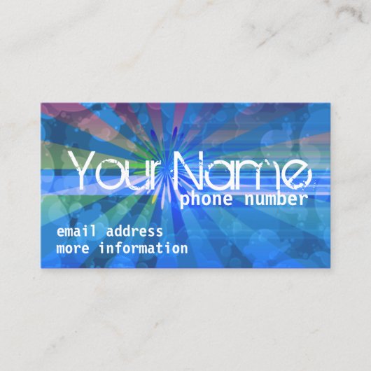 Jij Shine. Visitekaartje (Voorkant)