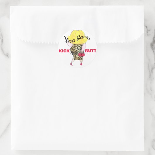 Jij Sooo Kick Butt stickers (Tas)