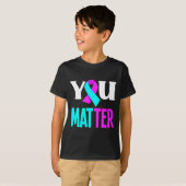 Jij steunt het voorkómen van zelfmoord t-shirt (Voorkant volledig)