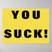 Jij Suck. Poster (Voorkant)