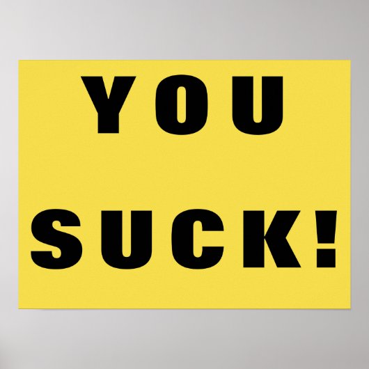 Jij Suck. Poster (Voorkant)
