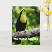 Jij toekan slaagt kaart (Gele Bloem)