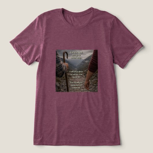 Jij troost mijn ziel Tri-Blend shirt (Design voorkant)
