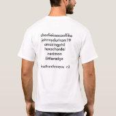 Jij, Tubers. T-shirt (Achterkant)