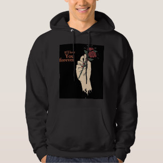 Jij Verdient Better – Donkere Gotische Roos Hoodie