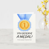 Jij Verdient een Medaille Moeder Kaart (Gele Bloem)