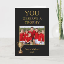 Jij Verdient een Trofee Coach Team Foto