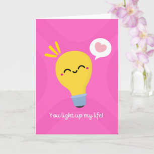 Jij verlicht mijn leven leuk lampje kaart