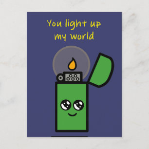 "Jij verlicht mijn wereld" Briefkaart
