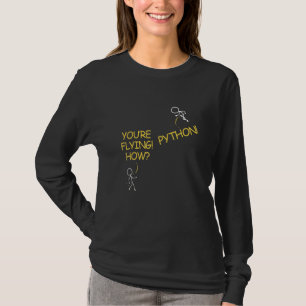 Jij vliegt programmeur ontwikkelaar voor software  t-shirt