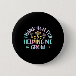 Jij voor het helpen groeien van dankbare Afstudere Ronde Button 5,7 Cm