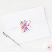 Jij was het altijd! vierkante sticker (Envelop)