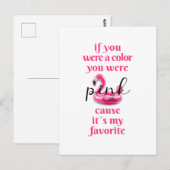 Jij was Roze -  Briefkaart (Voorkant / Achterkant)