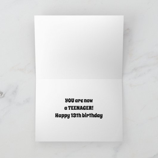 JIJ WAS SLECHTS 12 GISTEREN ZEGGEN HOREN. KAART (Binnen)