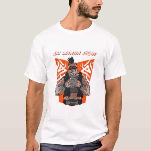 Jij wil vechten! t-shirt (Voorkant)