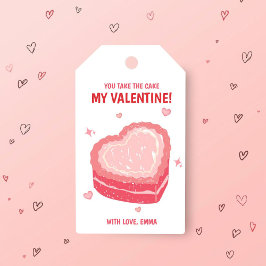 Jij Wint de Taart Valentijns Cadeaubijsluiter Cadeaulabel