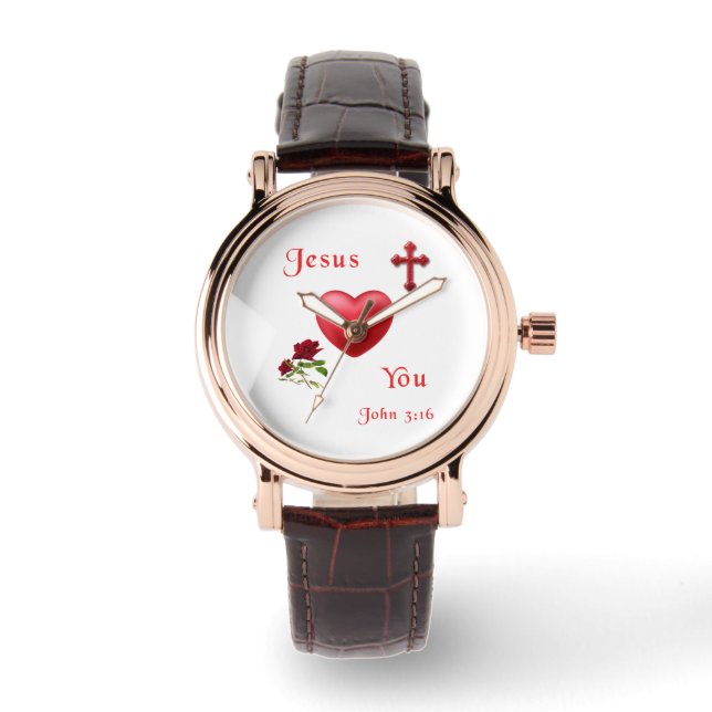 jij wordt door Jezus liefgehad Horloge (Voorkant)