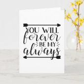 Jij zal voor altijd mijn alles zijn kaart (Gele Bloem)
